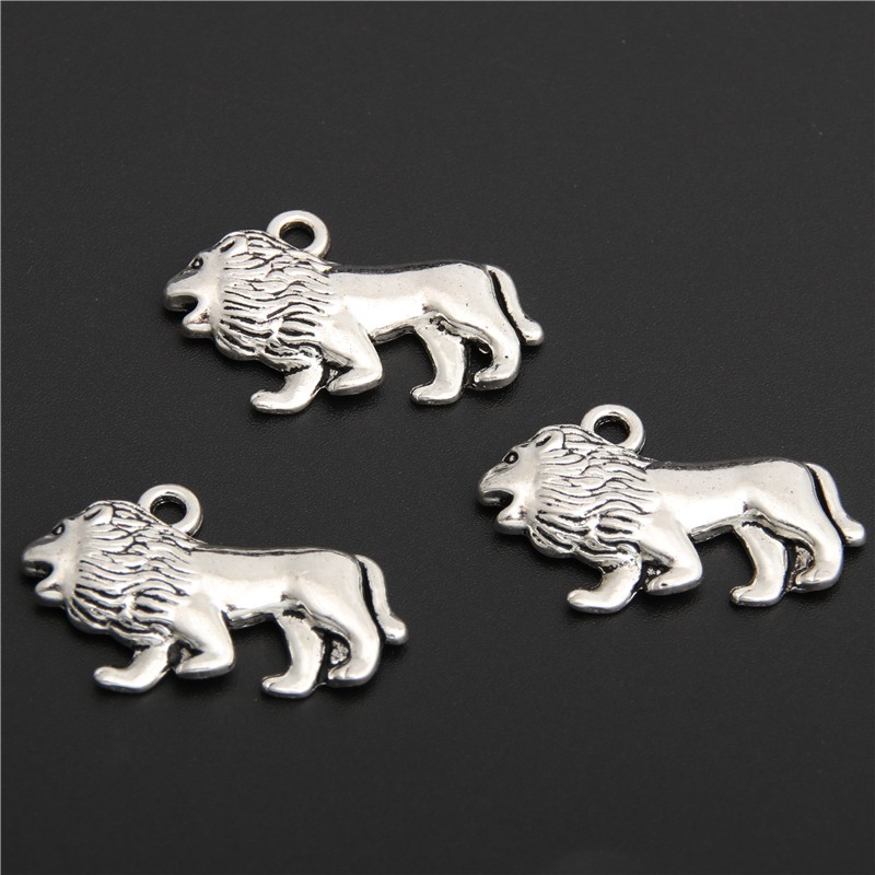 1pc Antique Silver Playing Gorilla Leopard Charms Lion Head Beads Spacer Beads Forest Animal Pendant Jewelry DIY Shopee Singapore