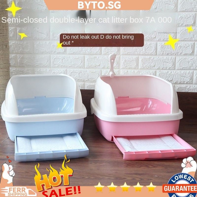 Double layer litter box best sale