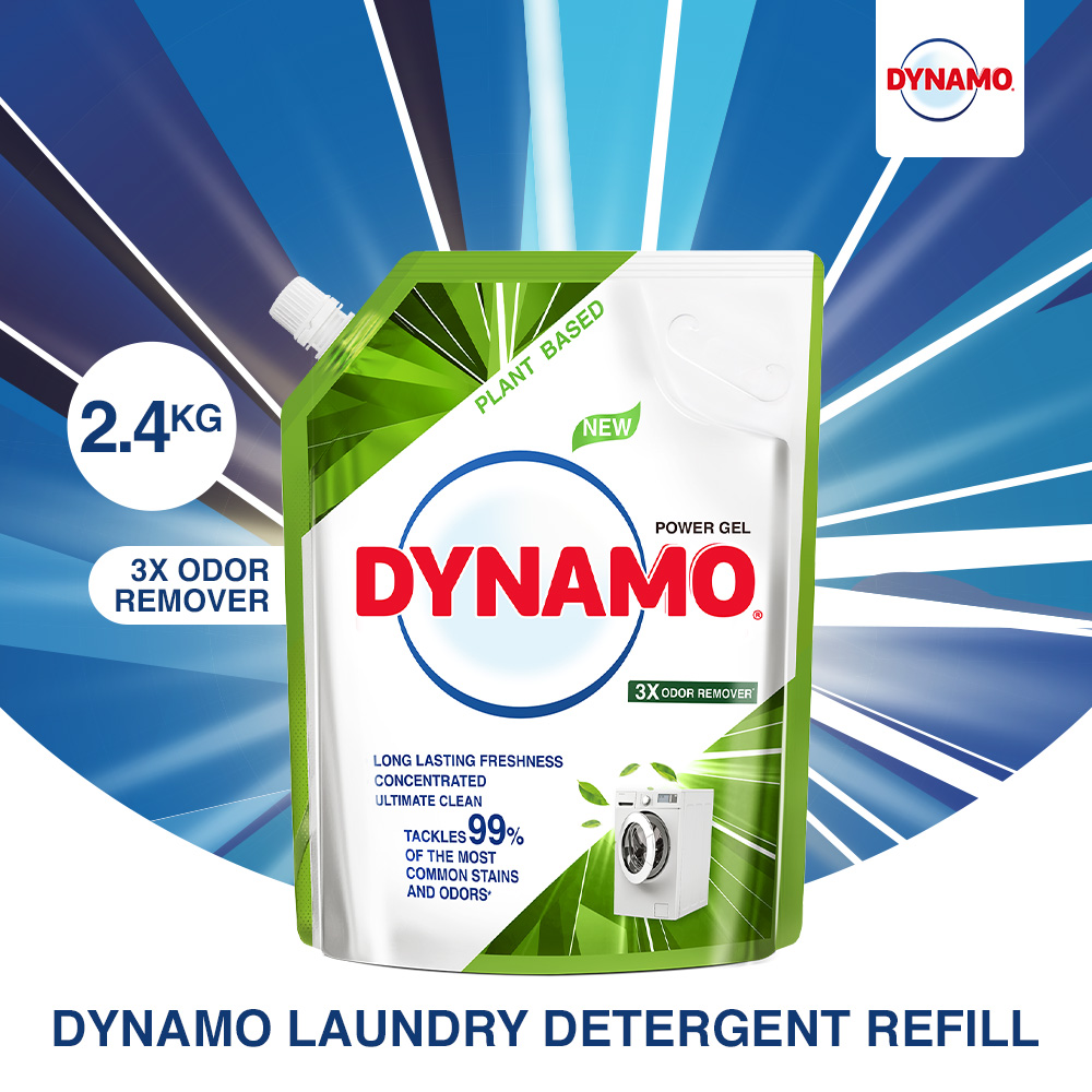 Dynamo PlantBased Laundry Liquid Detergent Refill Pack 2.4kg 3X Odor