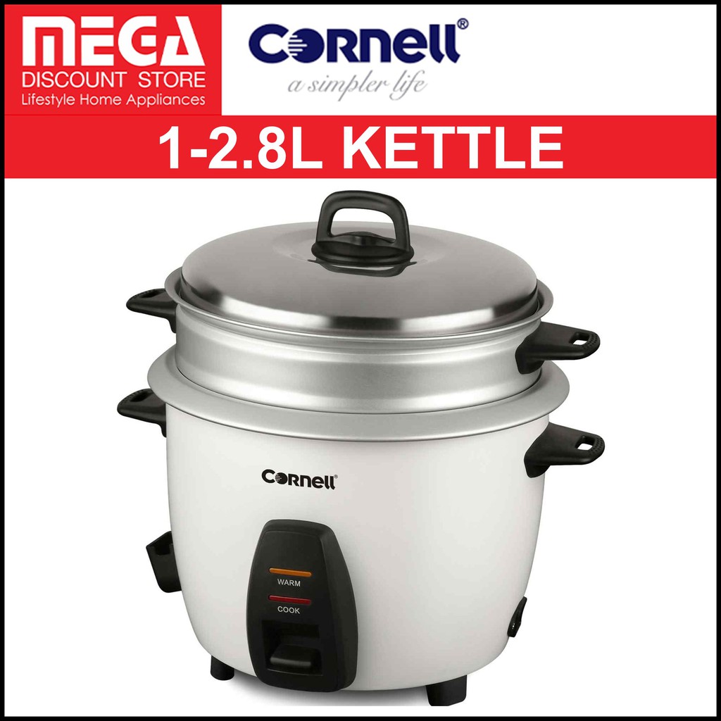 CORNELL 12.8L CONVENTIONAL RICE COOKER (CRCCS102ST/CRCCS182ST/CRCCS282ST) Shopee Singapore