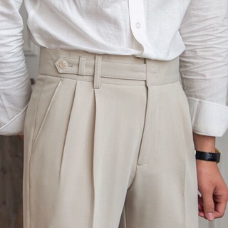 Men's Korean Style Ankle Slim casual Fit Suit Pants Trousers Vintage Style  2020