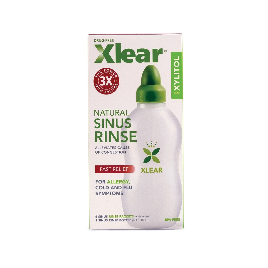 Xlear Natural Sinus Rinse with Xylitol and Saline Solution Shopee
