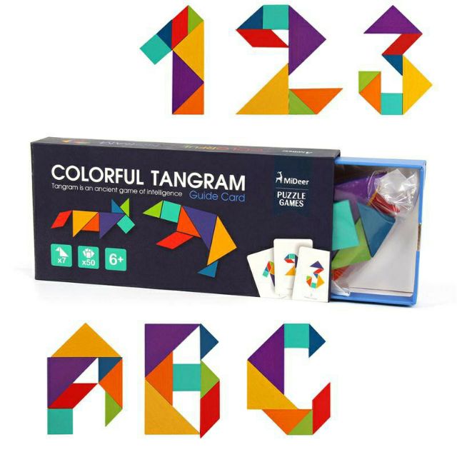 Color full tangram Child Attractive For minda iq Test High. | Shopee ...