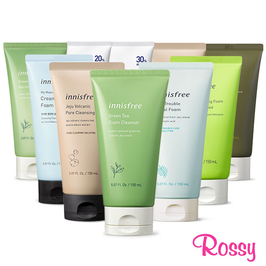 [SPECIAL DEAL] Innisfree Foam Cleanser (Green Tea, Volcanic, Bija, Apple, White, Brightening