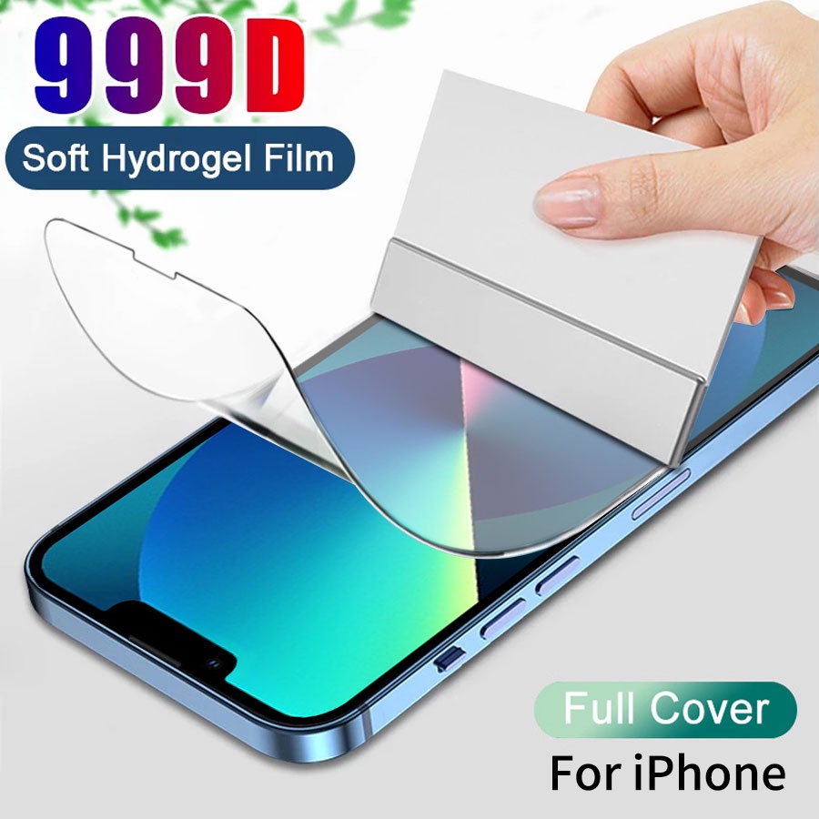 Soft Full Cover Hydrogel Film Compatible for iPhone 15 14 13 12 11 Pro ...