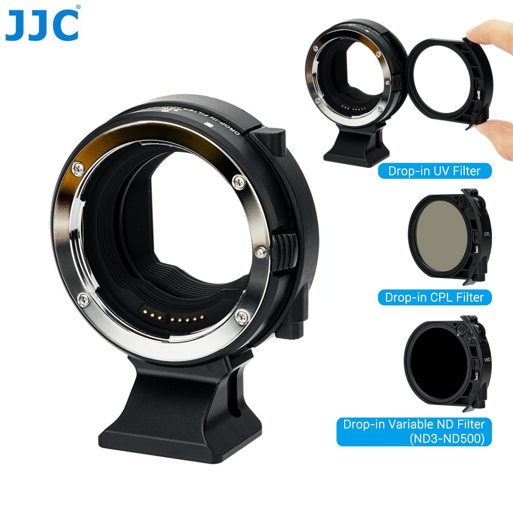 JJC EFEOS R Canon Lens Mount Adapter with DropIn Filter CPL VND