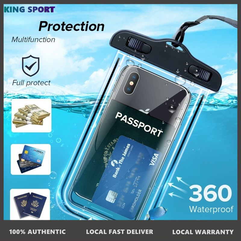 SGALAS Universal Waterproof Phone Case Touchscreen rain proof