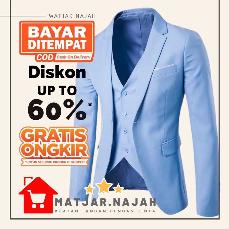 2in1 JAS & VEST / MEN'S BLAZER / MEN'S JAS / MEN'S FORMAL JAS ...