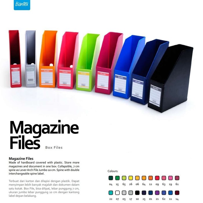 Plastic File Box / Magazine Files A4 Size Bantex Brand 4010 | Shopee ...