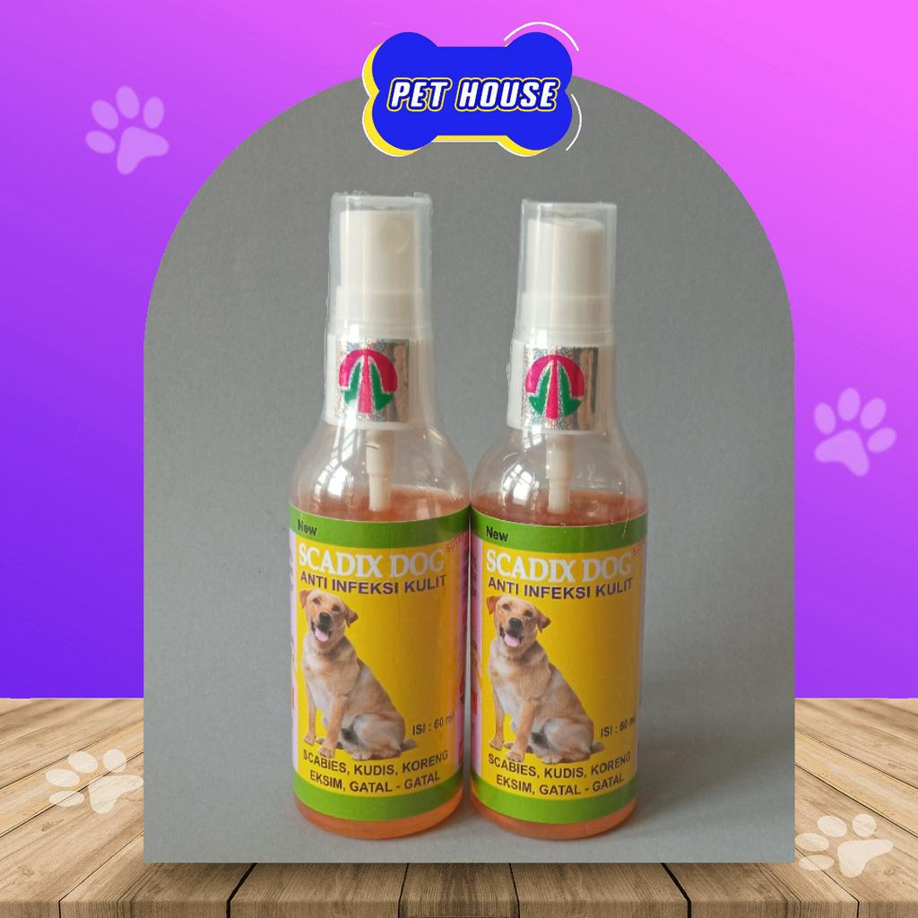 Scadix DOG SPRAY 60ML ANTI Itching SPRAY Medicine SCABIES SCABIES