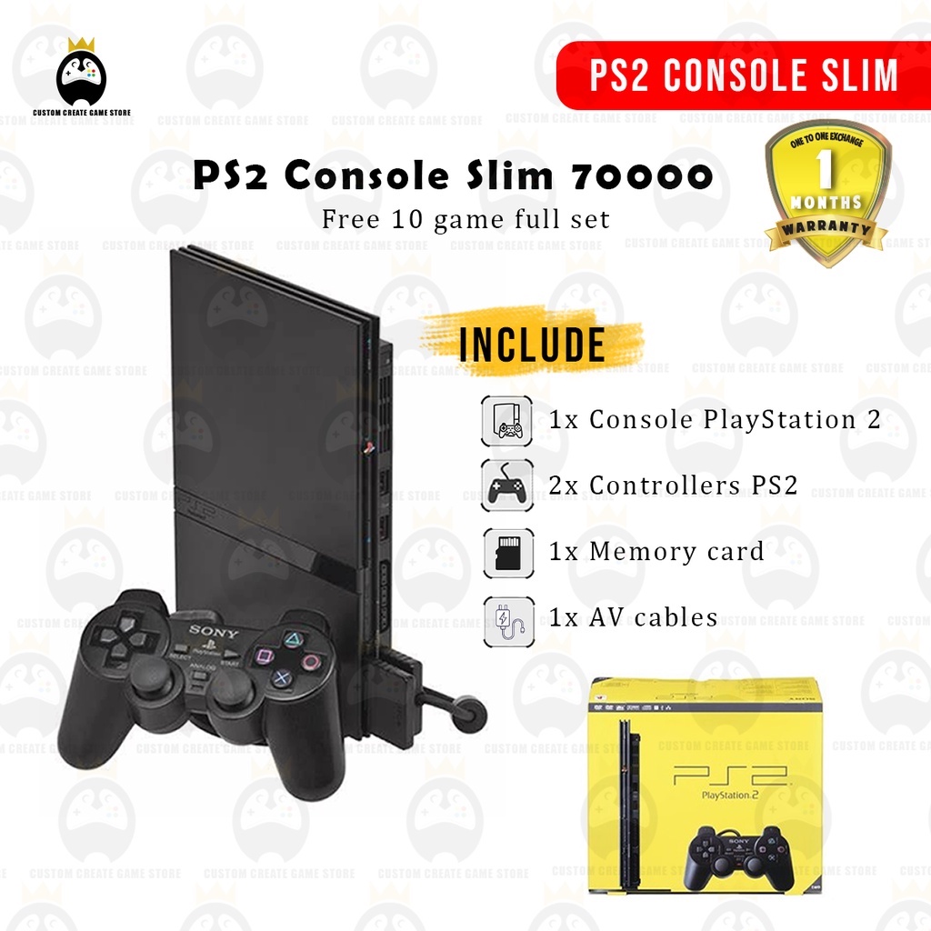 PlayStation 2 Console (Slim Line Version 1)