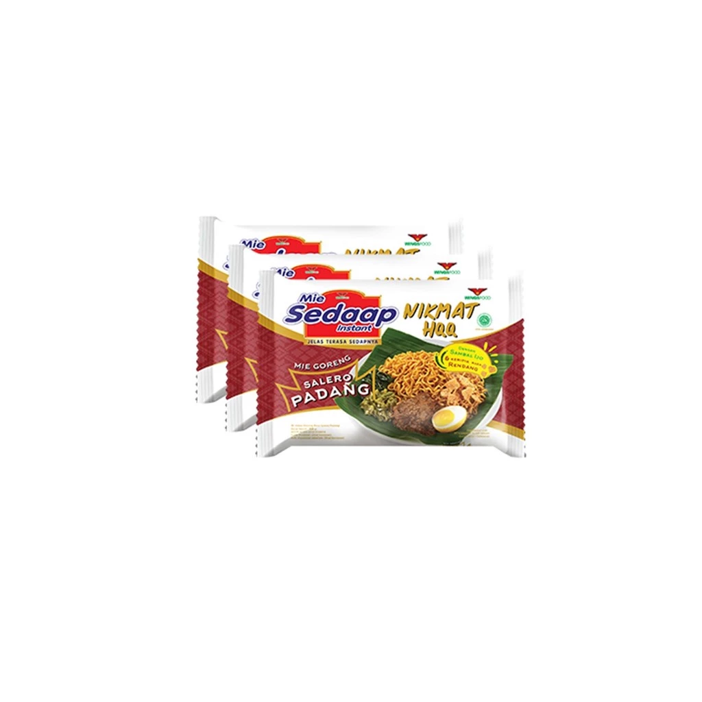 Sedaap Mie Instan Goreng Salero Padang Bag 86 gr x3 - Gambar 2