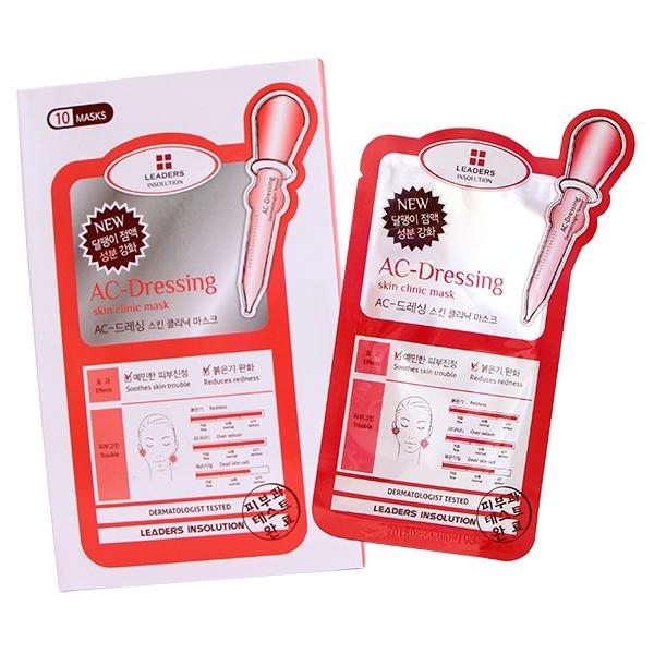 Leaders Clinic AC-DRESSING Skin Care Masks 10 Sheets control sebum ...