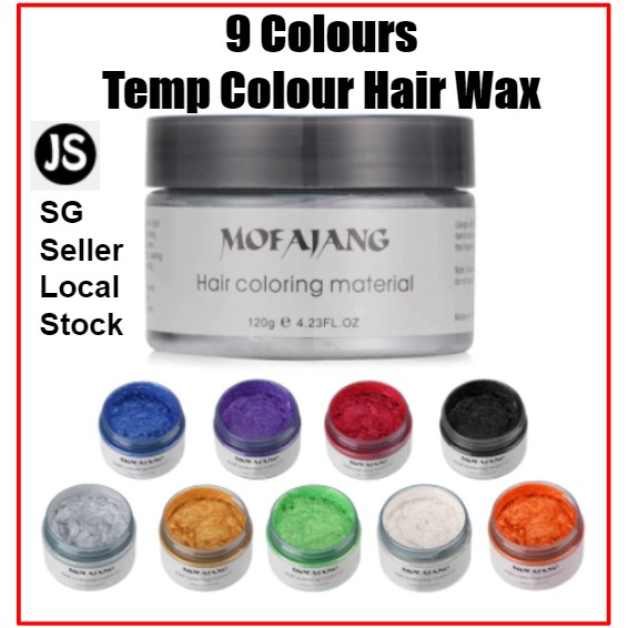 [SG 9 Colors] Washable Temporary Hair Color Wax Molding Hair Wax Mud