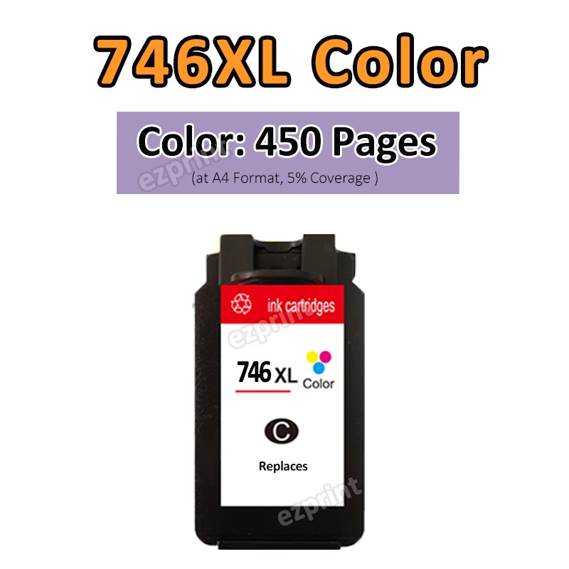 Compatible for Canon 745XL 746XL Ink Cartridge Canon 745 Refill Canon