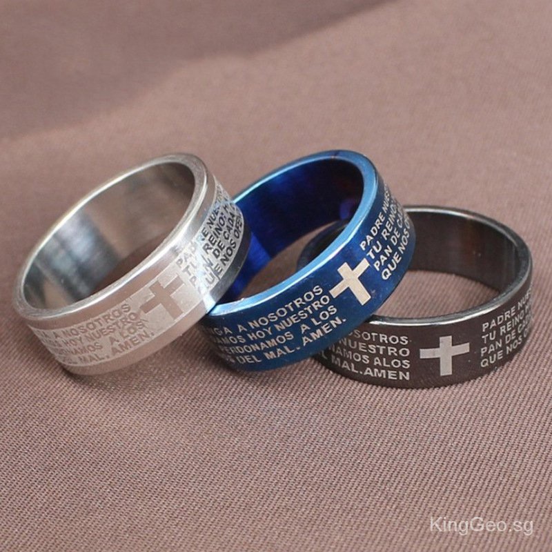 Christian cross sale ring