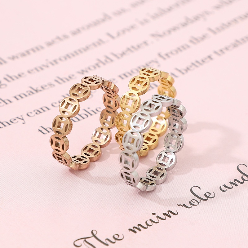 Gold charm sale ring