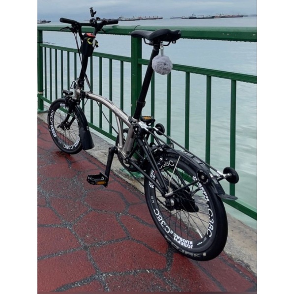 Lightweight Carbon + Al6061 Rack for Brompton L model ( with mudguard ...