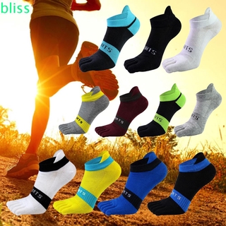Toe Socks Men and Women Five Fingers Socks Breathable Cotton Socks Sports  Running Solid Color Black