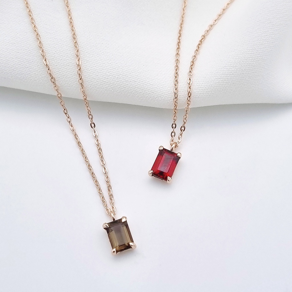 Garnet hot sale gemstone necklace