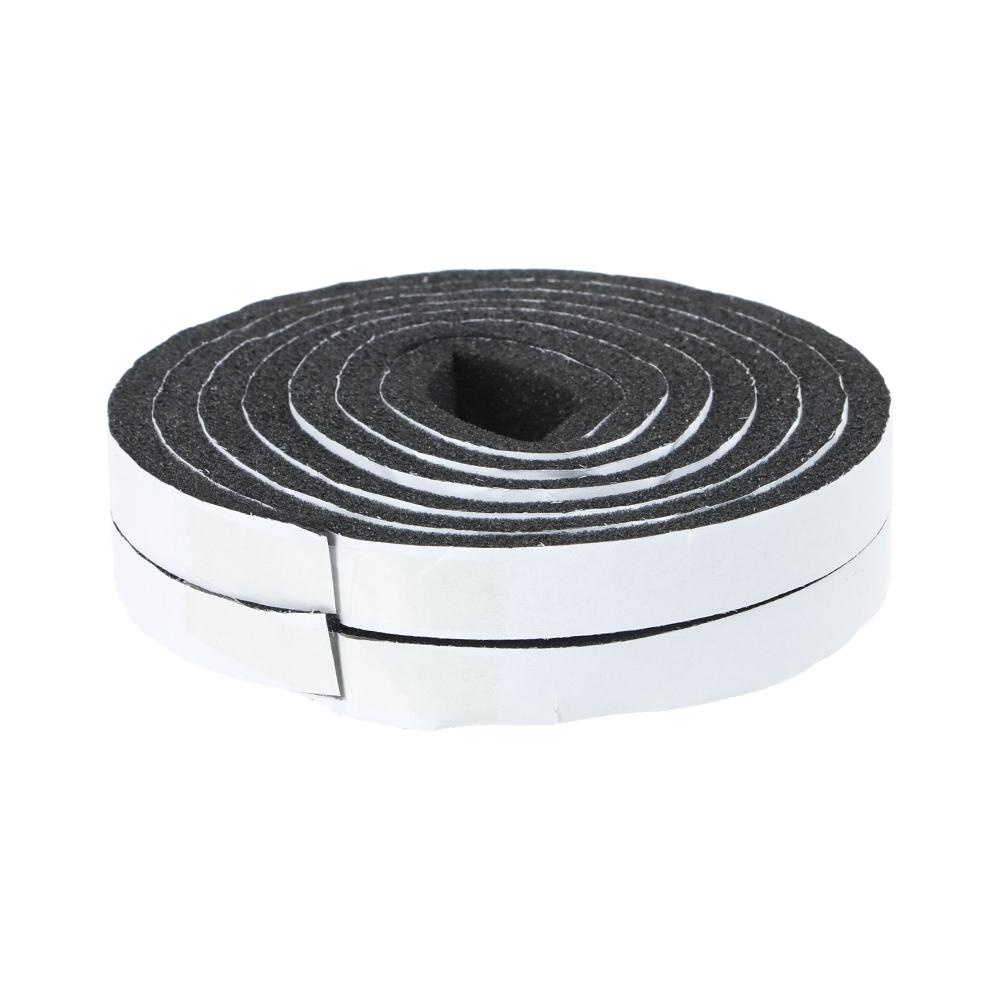 2 Rolls X 5M Foam Draught Excluder Weather Seal Strip - White Insulation Tape For Doors & Windows