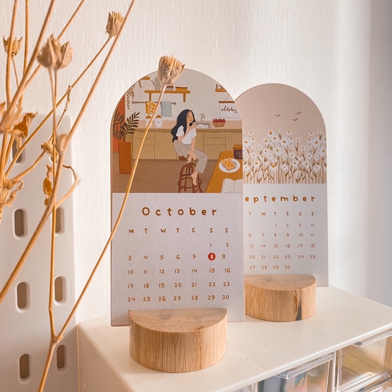 Aesthetic 2024 Calendar Desk CALENDAR/WALL CALENDAR Design by alois