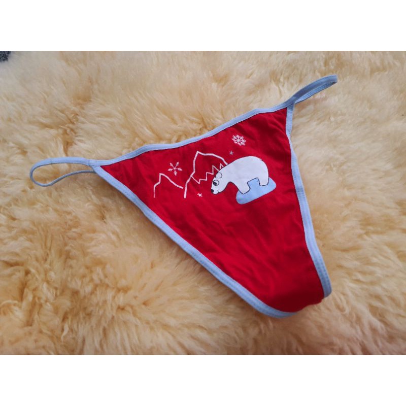 1 string g-string Thong HUE Brand Underwear North Polar Bear Pattern ...