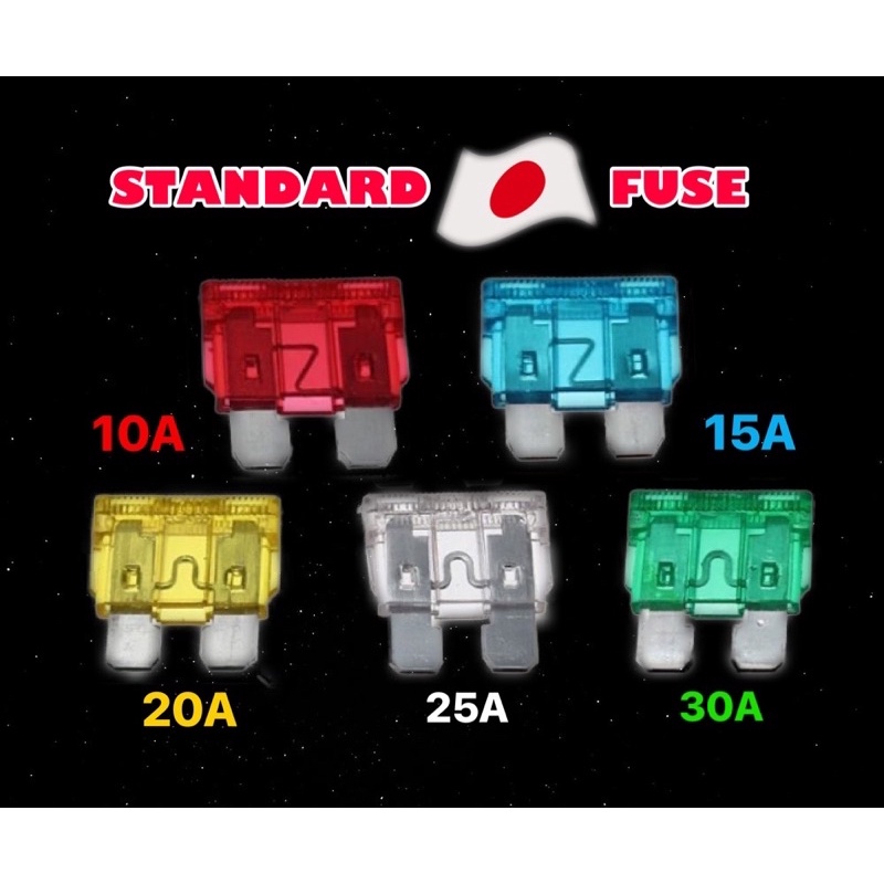 Car Fuse 7.5A 10A 15A 20A Size STARDARD High Quality Fius Kereta/Motor ...
