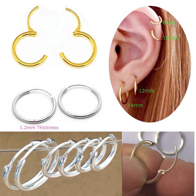 Men's helix hot sale hoop earrings