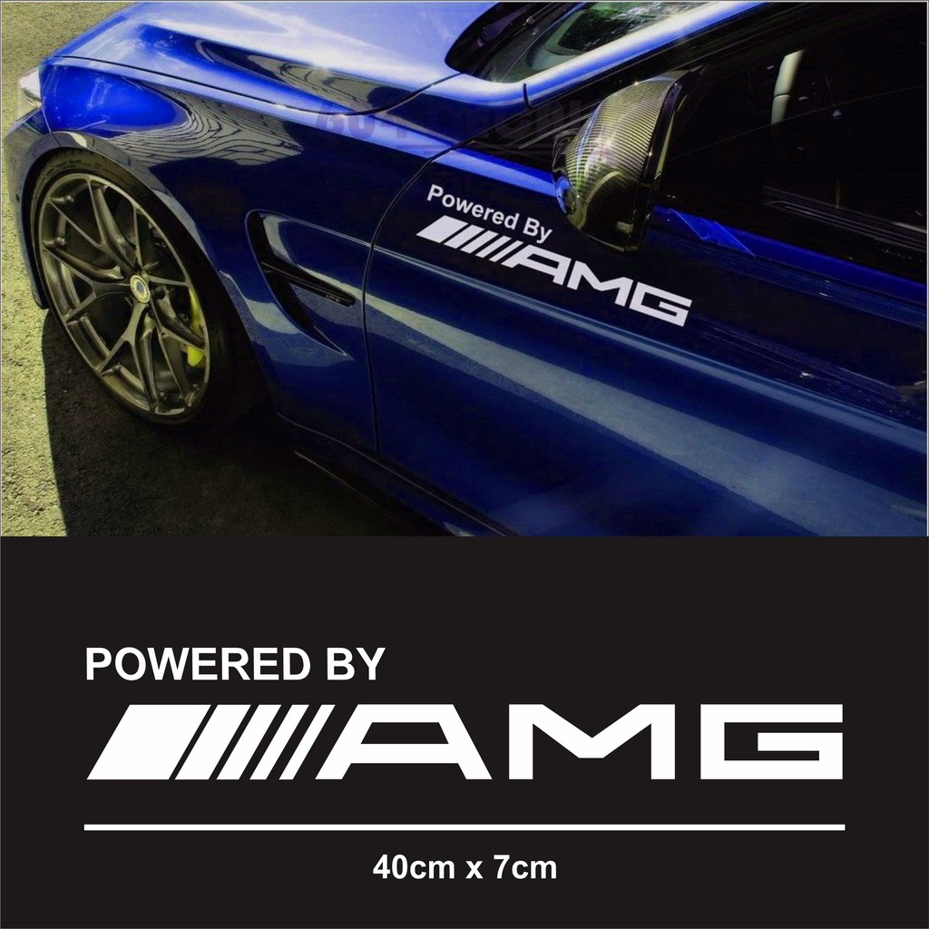 Amg MERCEDES BENZ CUTTING STICKER - CAR STICKER - CAR VARIATION STICKER ...