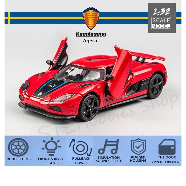 MZ 1:32 Scale Koenigsegg Agera R Diecast Car Model ( LIMITED) | Shopee ...