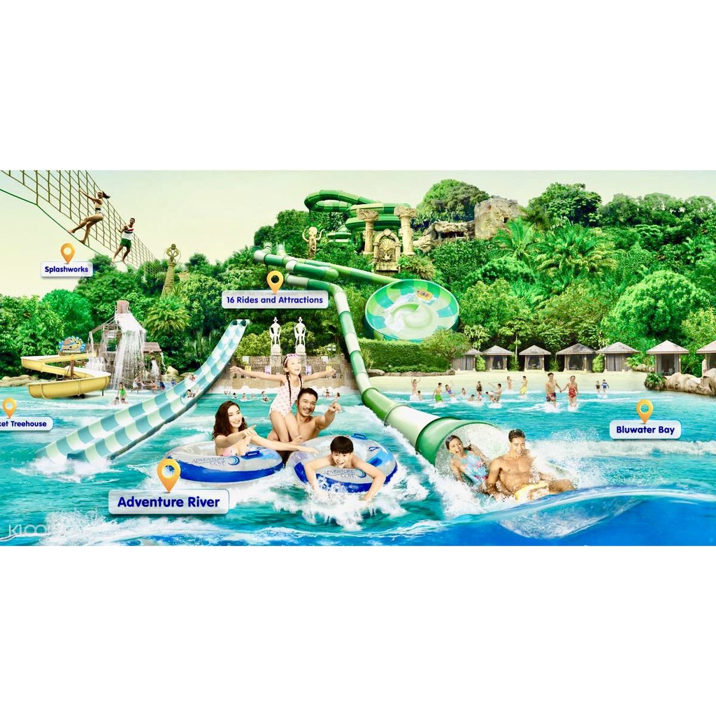 Adventure cove waterpark cheap ticket discount Sentosa Singapore