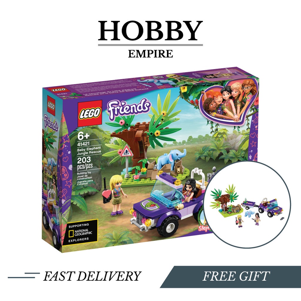 LEGO Friends Baby Elephant Jungle Rescue (41421) LEGO Set Extra Bubble ...
