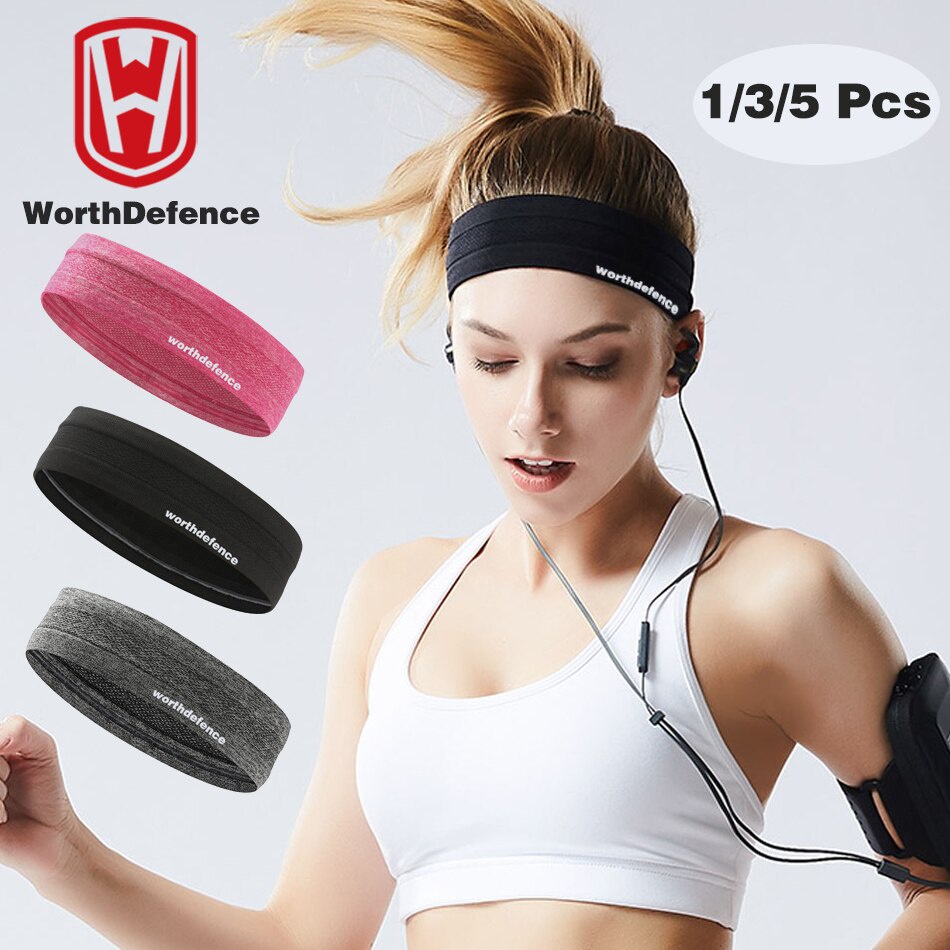 1/3 Pcs Headbands for Women, Women's Workout Yoga Exercise Sports Running  Cycling Headband, Sweat Wicking Non Slip Hair Bands Turban Headwrap Hair,  Hair accessories