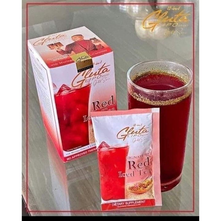 Gluta lipo Red Ice tea Shopee Singapore