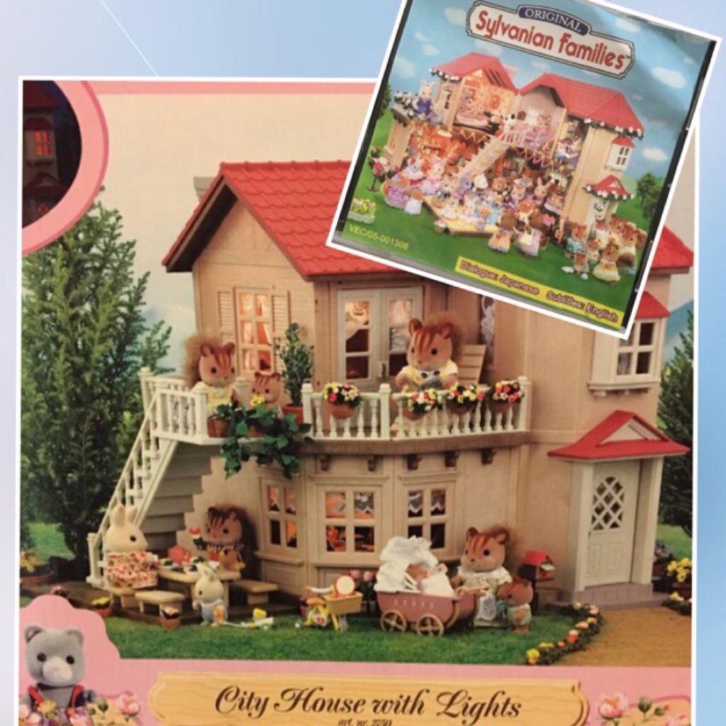 Sylvanian families city house with best sale lights price