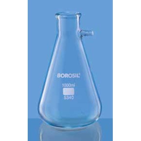 Karter Scientific 1000ml Filtering Flask, Heavy Wall 3.3 Borosilicate Glass With Tubulation (Single) – 250O2