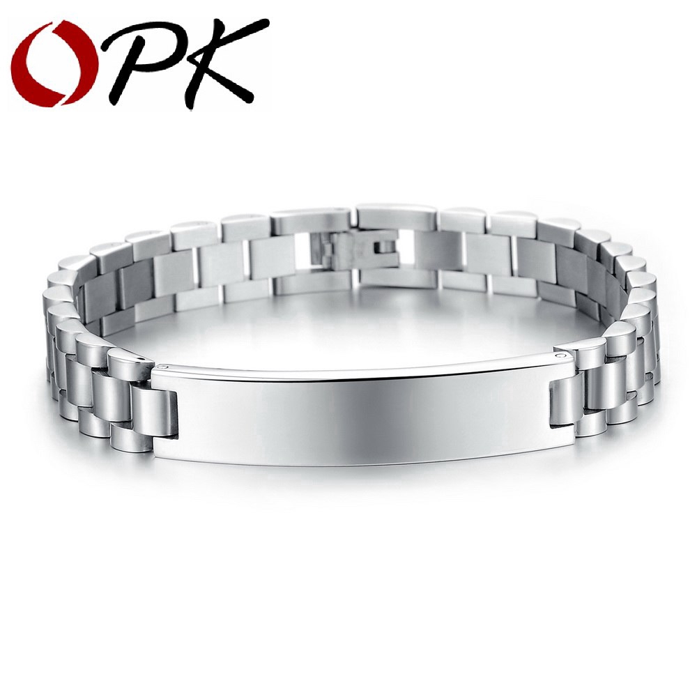 Men's Stainless Steel Bracelet Jewelry 21cm Male Men's Chain Bracelet Accessories