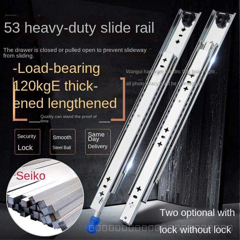 heavy slides 53 wide industry, train 500mm, drawer rail, load-bearing ...