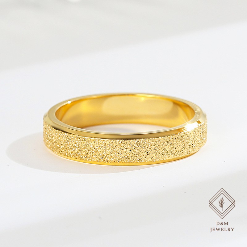 Gold sales steel ring