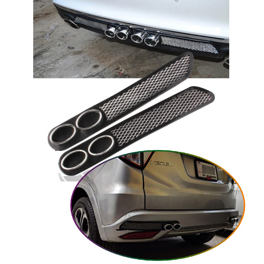 Car Universal Rear Bumper Diffusers 2 pcs Fashion Air Flow Design ...