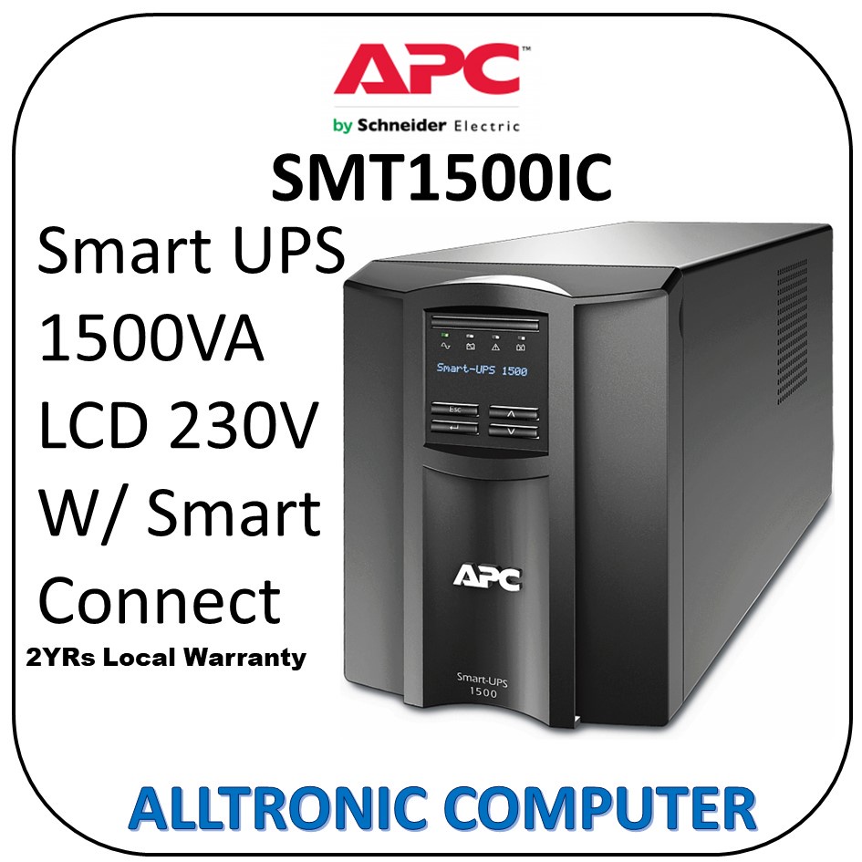 Apc Smart Ups Smt1500ic 1500va Lcd 230v 2yrs Warranty Shopee Singapore 3772