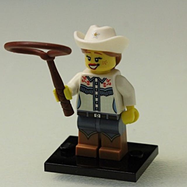 Lego best sale cowgirl minifigure