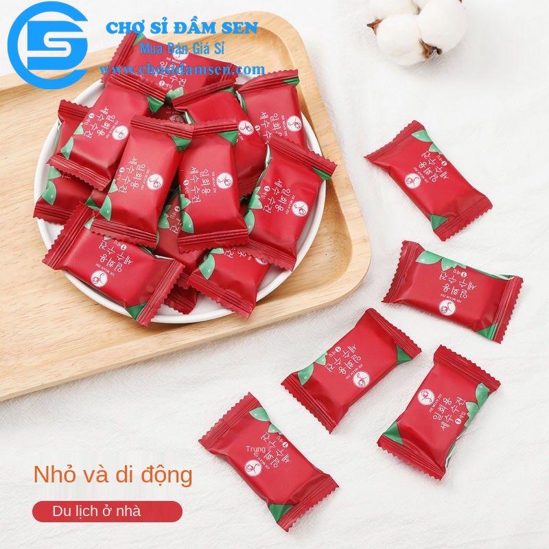 Bag of 20 premium Korean candy-shaped disposable compressed tissues ...