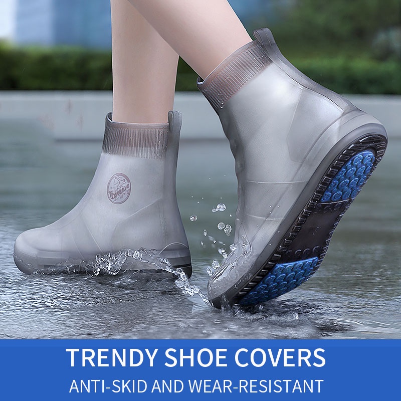 Rain Boot Cover Men Women Rainy Day Waterproof Anti-Slip Thick