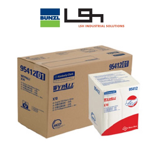 WYPALL 95412 X70 Quarter Fold Wipers Wipes ( 1case x 8bands ) | Shopee ...