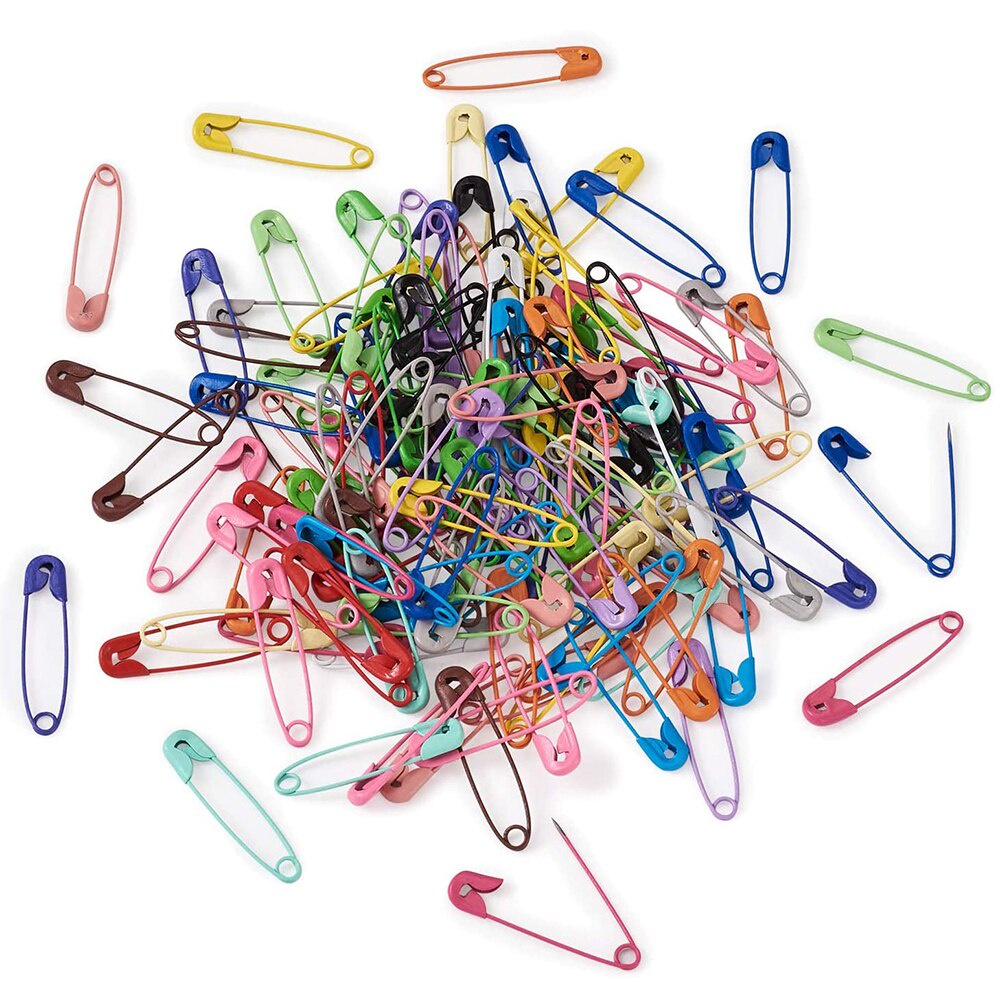 1020pcs Colorful Safety Pins DIY Sewing Tools Stainless Large