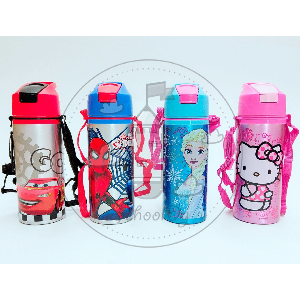 iSchoolDy Spiderman McQueen Frozen Hello Kitty 600ML Aluminum Water ...