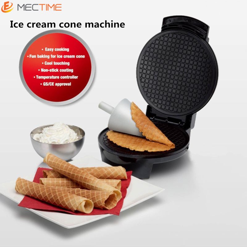 Electric Ice Cream Cone Maker Mini Egg Waffle Cone Maker Machine