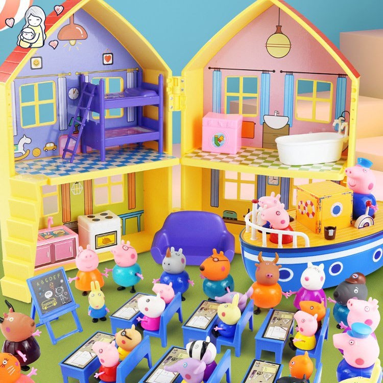 Peppa Pig Luxury House Toys/Doll Kids Educational Toys Birthday Gifts